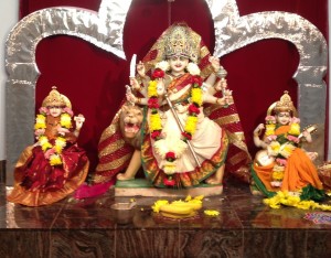 Lakshmi, Durga, and Sarasvati